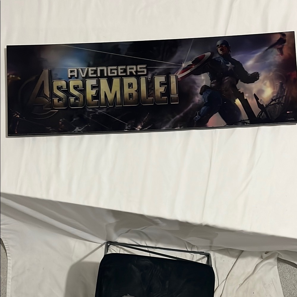Marvel Black and Gold Avengers Assemble Art changing frame